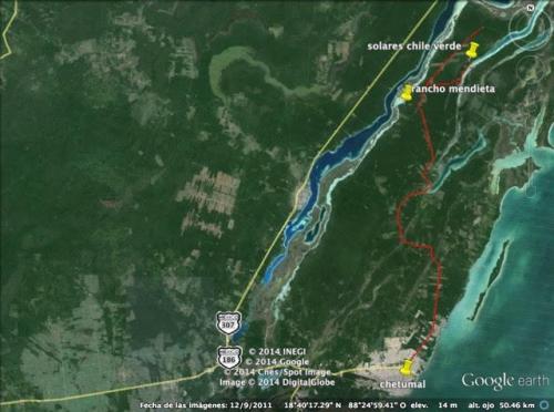 Huge 1.5 hectare land on the edge of the Lake of Bacalar!