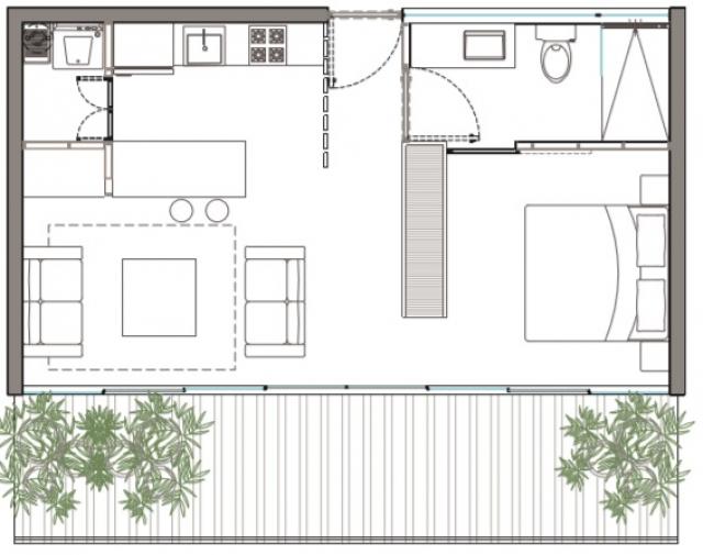 Enjoy the soft Caribbean climate from a beautiful condo in Tulum