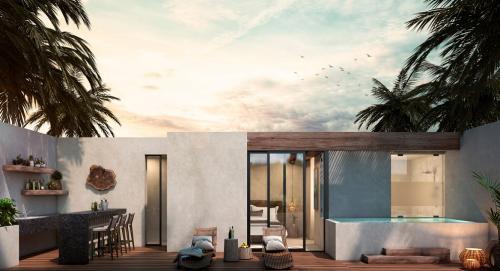 Incredible 3 bedroom penthouse minutes from the Mexican Caribbea