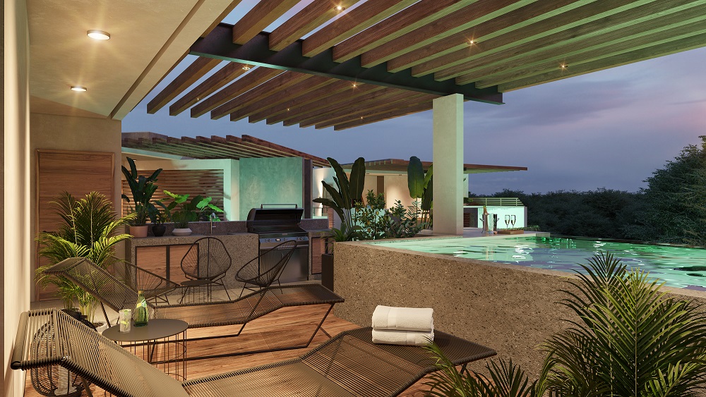 Penthouse furnished with lock off system., Tulum Downtown, Tulum