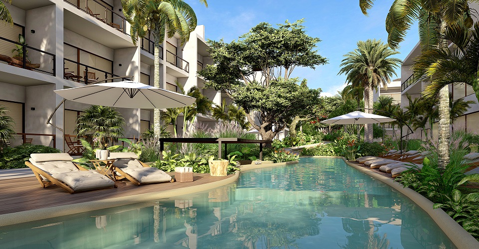 Stunning 3 bedroom condo with a private garden, Playacar II, Playa del