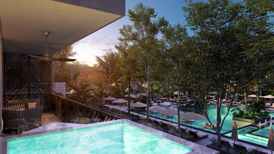 Beautiful 1 bedroom luxury penthouse on Coba Avenue, Tulum