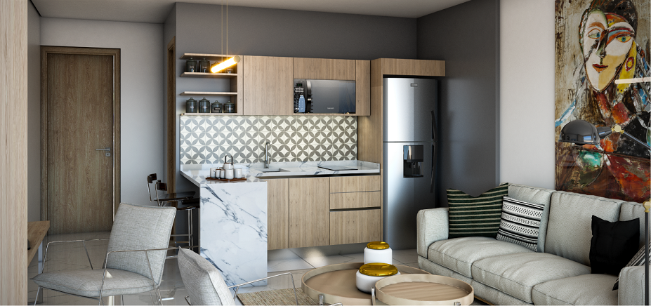 28251 Beautiful penthouse studio in an excellent  - Condo