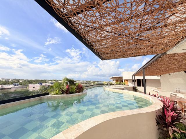 Cozy studio inside Aldea Zama.