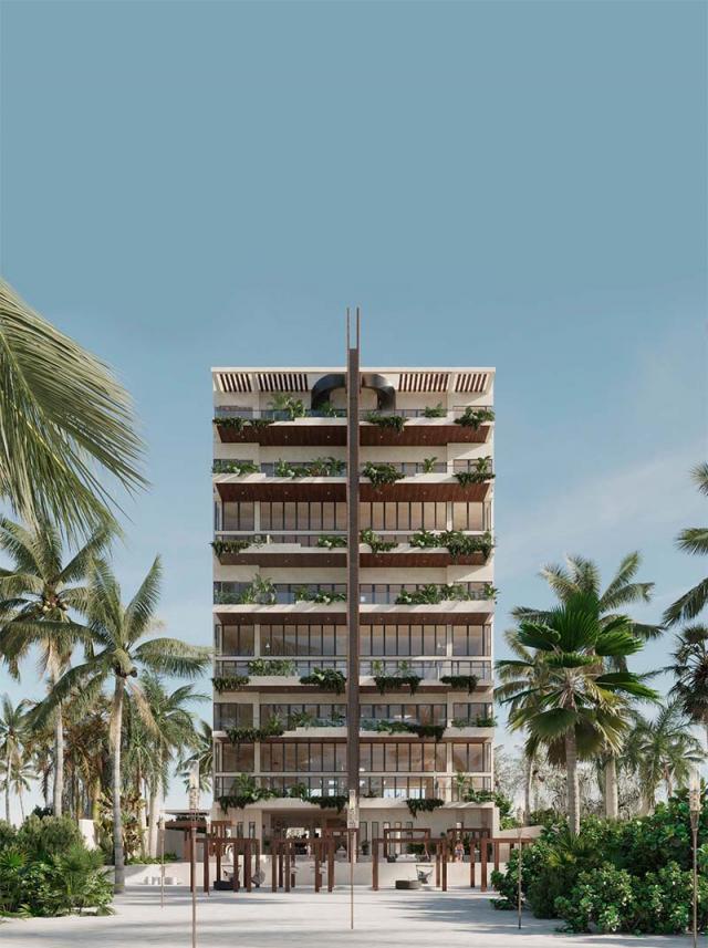 3-bedroom condo with views of the Yucatan Sea