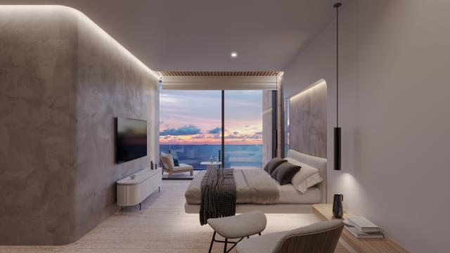 One bedroom condo for sale facing the sea in Puerto Morelos