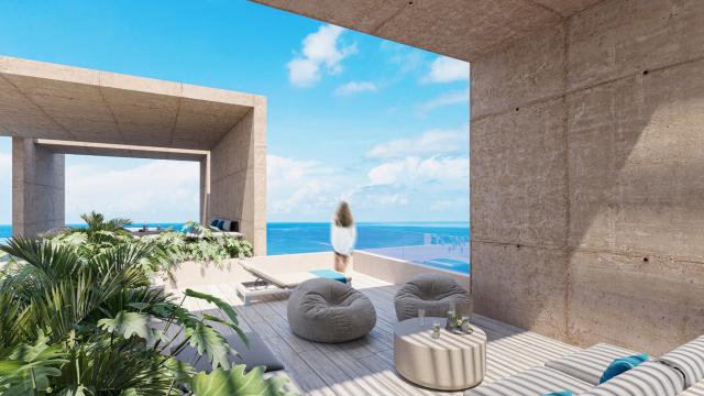 4 bedroom penthouse with ocean views Puerto Morelos