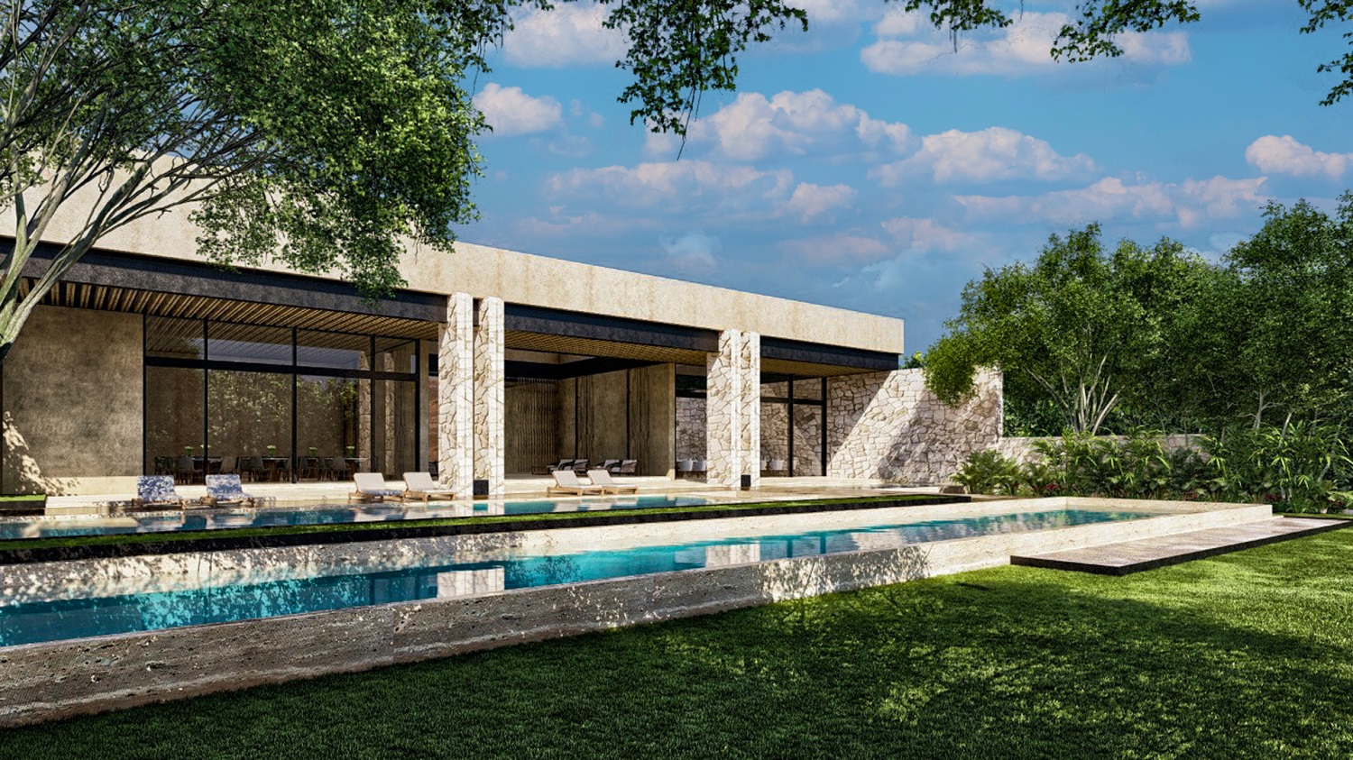 Exclusive residential lot in Yucatecan hacienda-style community