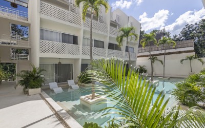 Exclusive studio with swim up pool.