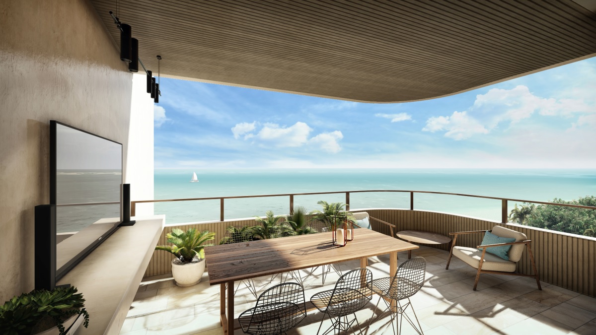 Luxurious 4-bedroom condo in a beachfront development
