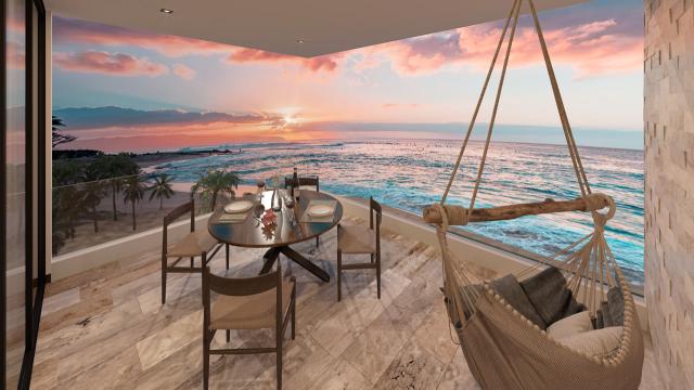 Luxurious 4-bedroom condo facing the Caribbean Sea