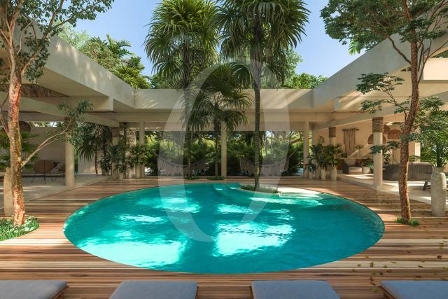 Single family lot close to Tulum downtown.