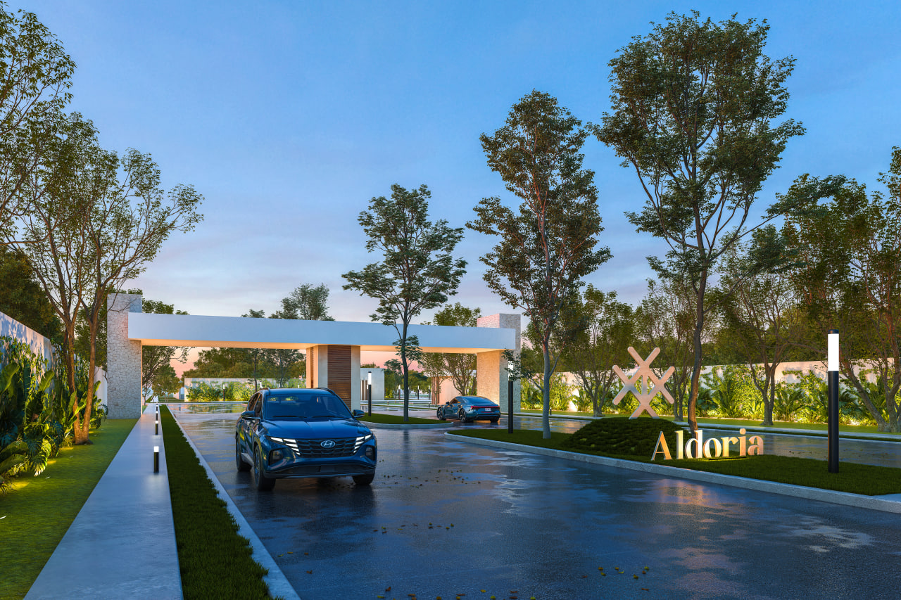 Three-bedroom house within a gated community in Merida