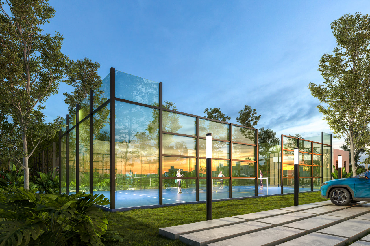 Three-bedroom house within a gated community in Merida