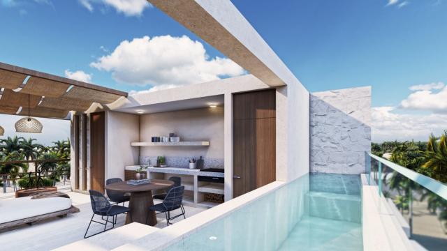 A two-bedroom beach house in Chelem, Yucatán