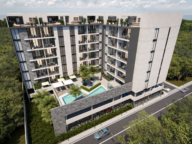 Two-bedroom condo located 1.8 km from City Center