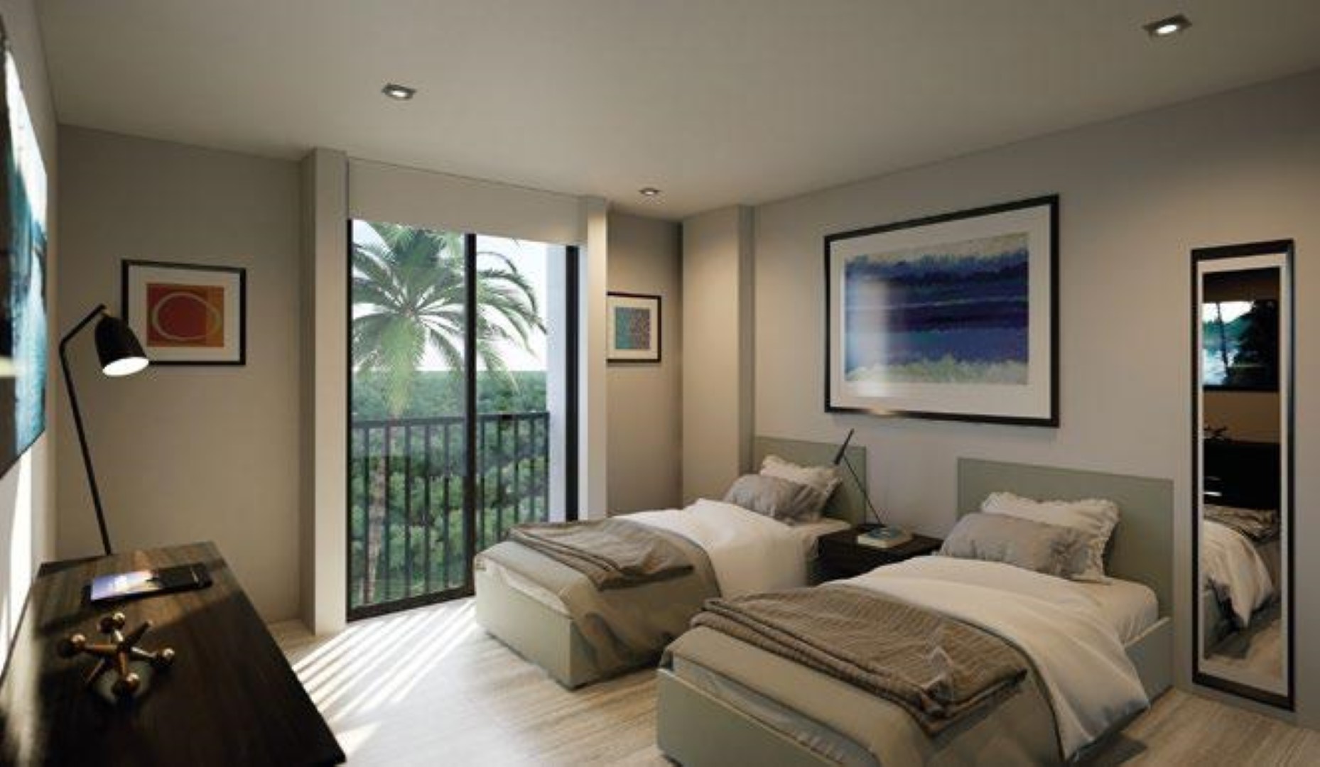 Three-bedroom condo with spacious areas in Cancun