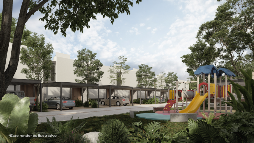 Three-bedroom townhouse in a private community