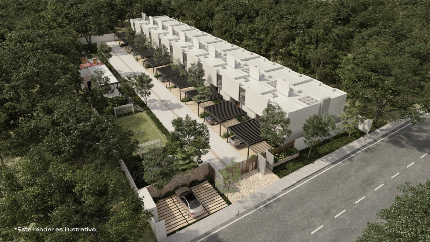 Three-bedroom townhouse in a private community