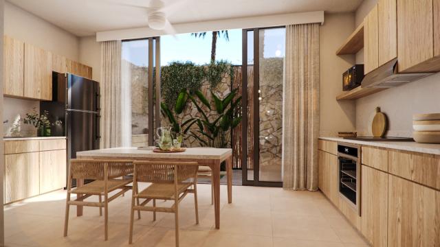Two-bedroom condo in the coastal community of Chelem
