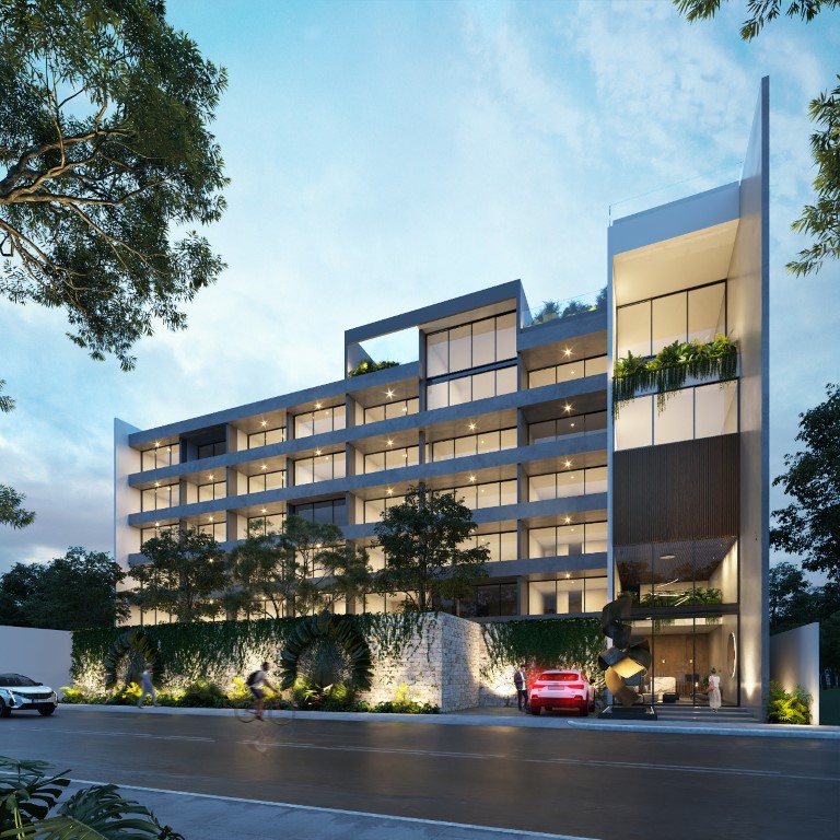 Modern two-bedroom condo in Mérida