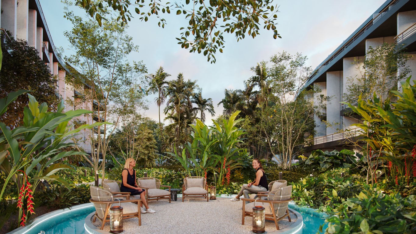 Two-bedroom condo with balcony and amenities