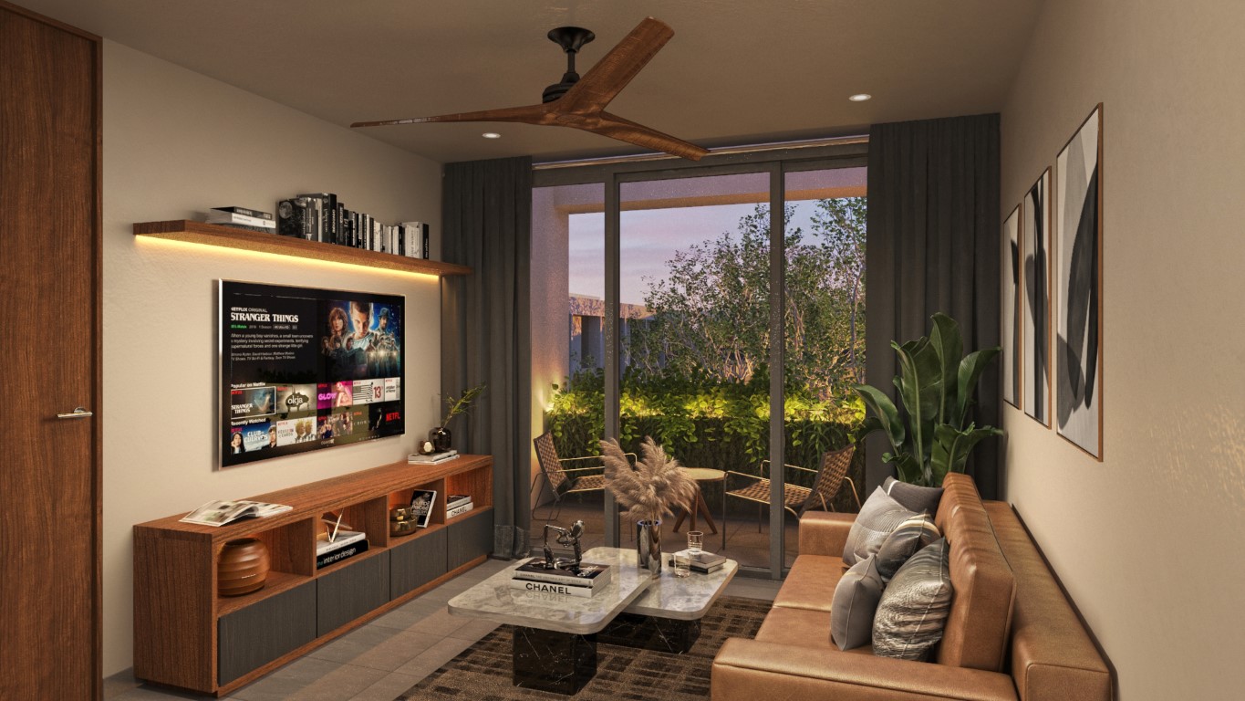 Two-bedroom condo on two levels in the north