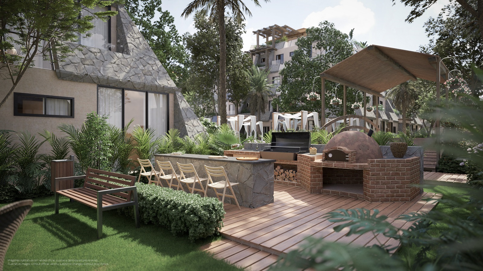 2 bedroom condo located in Aldea Zama.