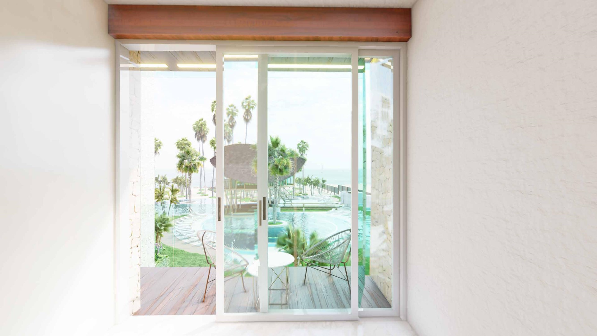 Three-bedroom seaside condo in Sisal