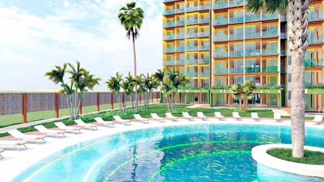 Three-bedroom seaside condo in Sisal