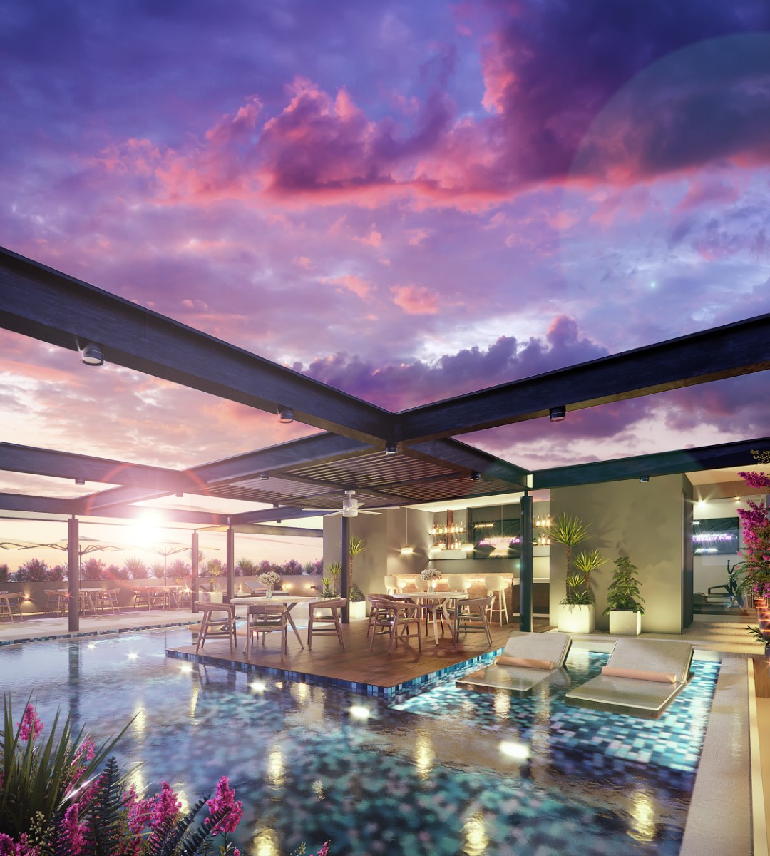 Exclusive condo in the North of Mérida with two bedrooms