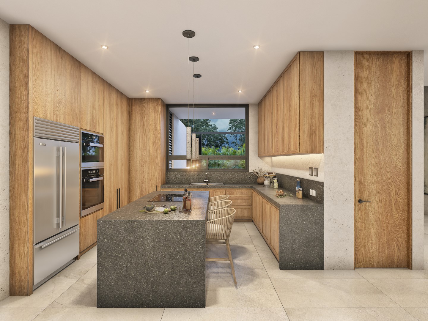 Modern and spacious house with pool and three bedrooms