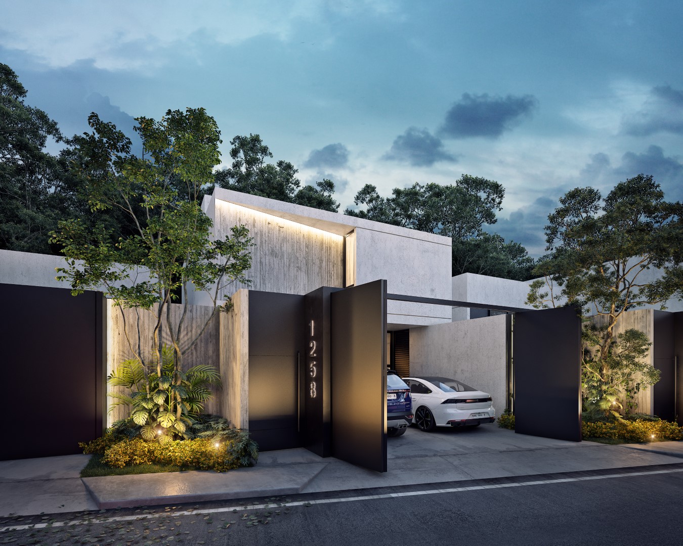 43754 Modern and spacious house with pool and three  - Home