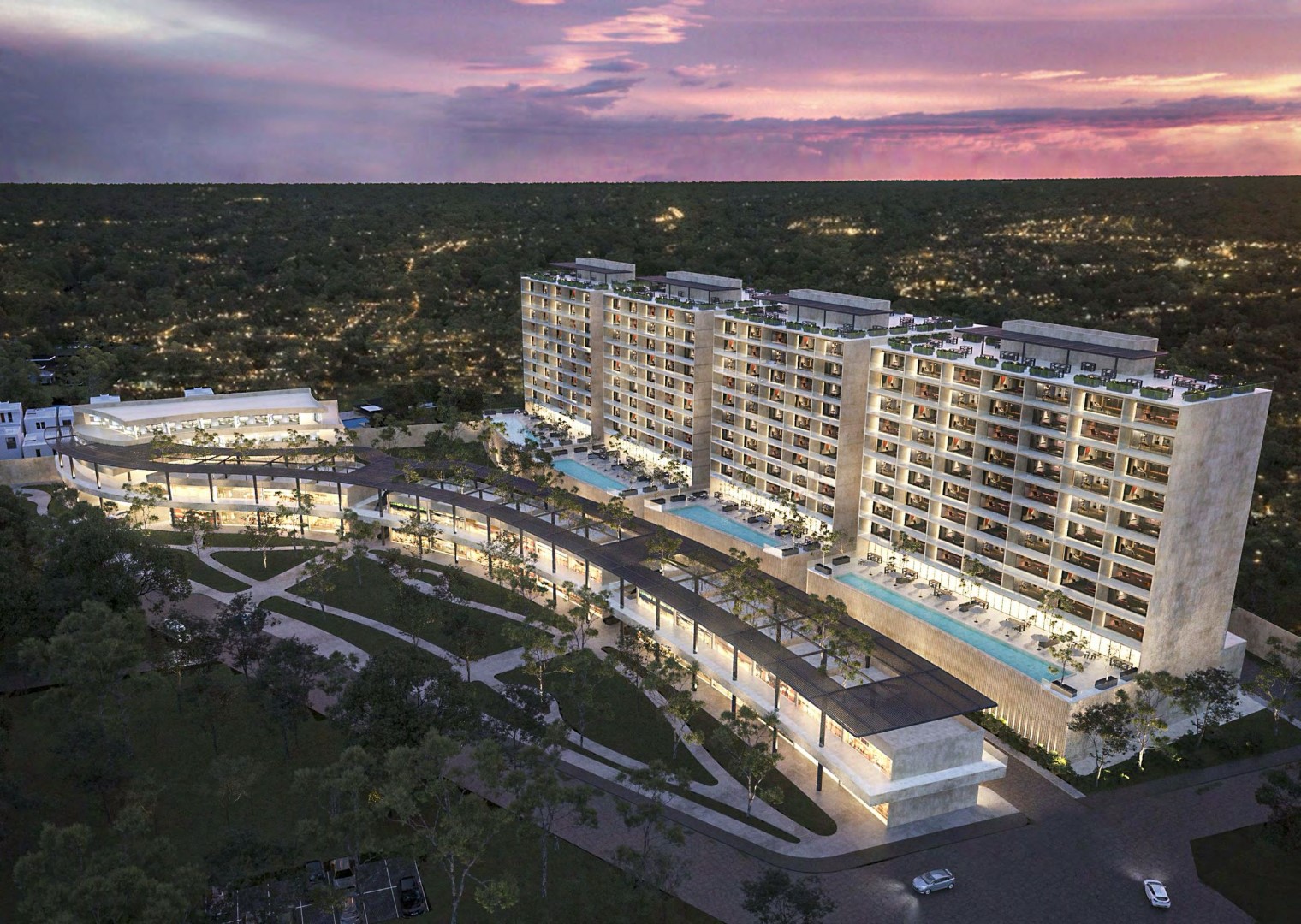 Spacious three-bedroom condo within Mérida