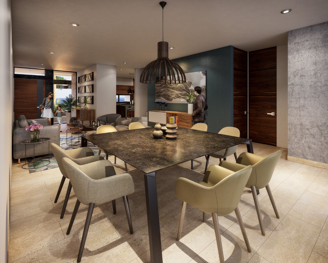 Two-story house with 4 bedrooms in Mérida