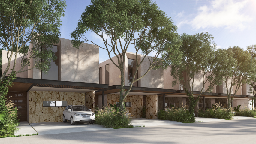 Two-bedroom villa on two levels in Cabo Norte, Mérida