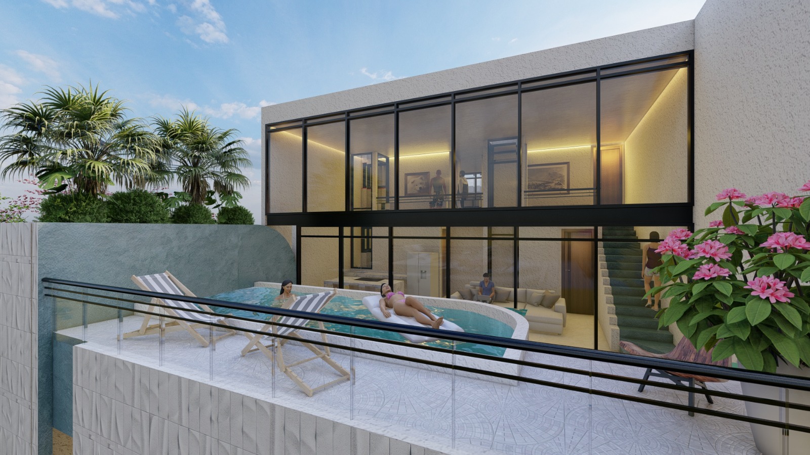 Two-Bedroom Condo in Chelem with Private Pool