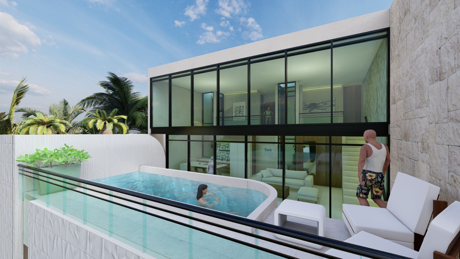 44511 Two-Bedroom Condo in Chelem with Private  - Condo