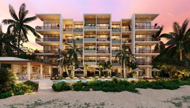 One-bedroom beachfront condo in Sisal