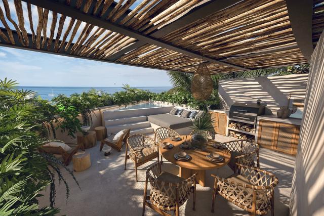 2 bedroom penthouse with ocean view