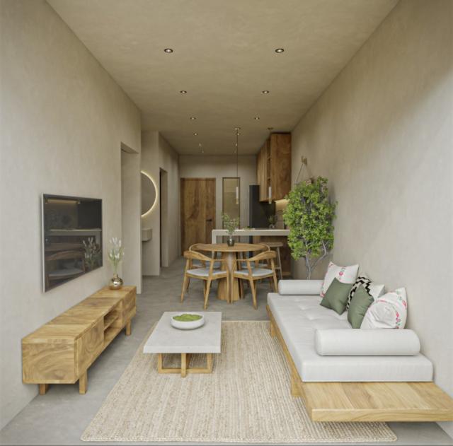 Furnished 2 bedroom condo in Playa del Carmen