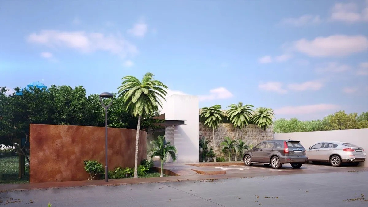 Spacious lot in Temozón Norte, Mérida with amenities