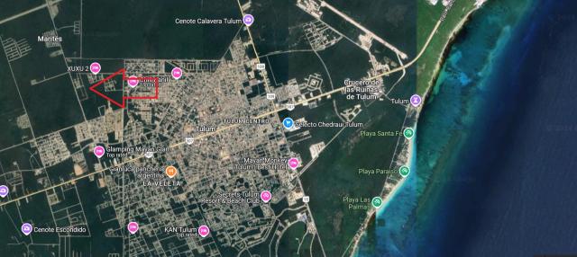 Residential lot, into the mayan jungle.