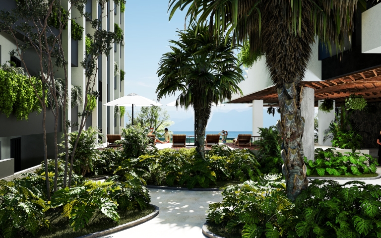 Condo in Cancun with one bedroom just steps from the sea