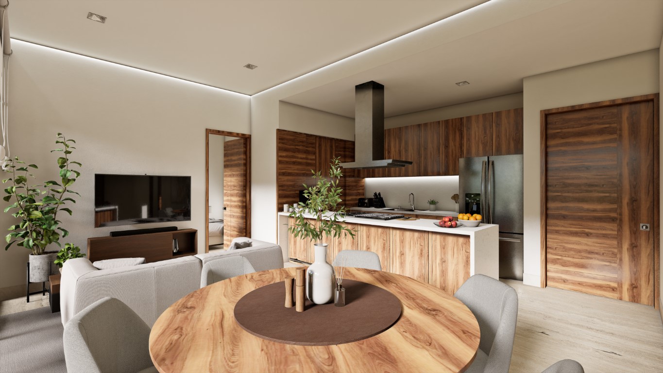 Two-bedroom condo with excellent connectivity in Cancun