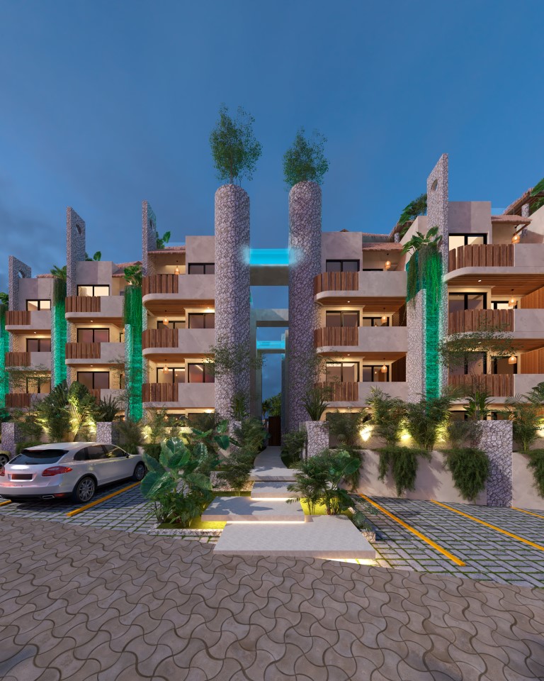 2-bedroom penthouse at the entrance of Xcaret