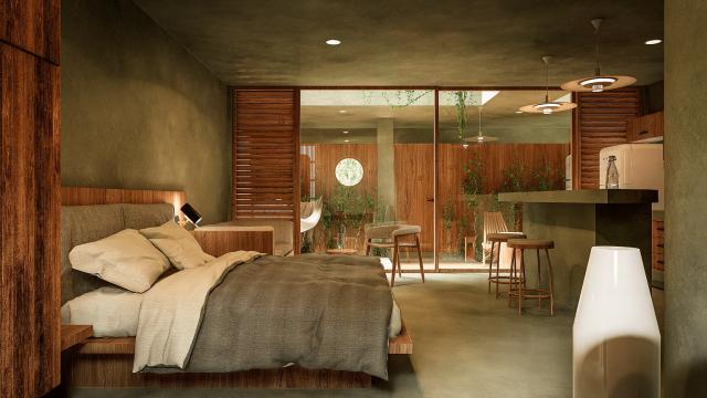 Studio in beautiful development.