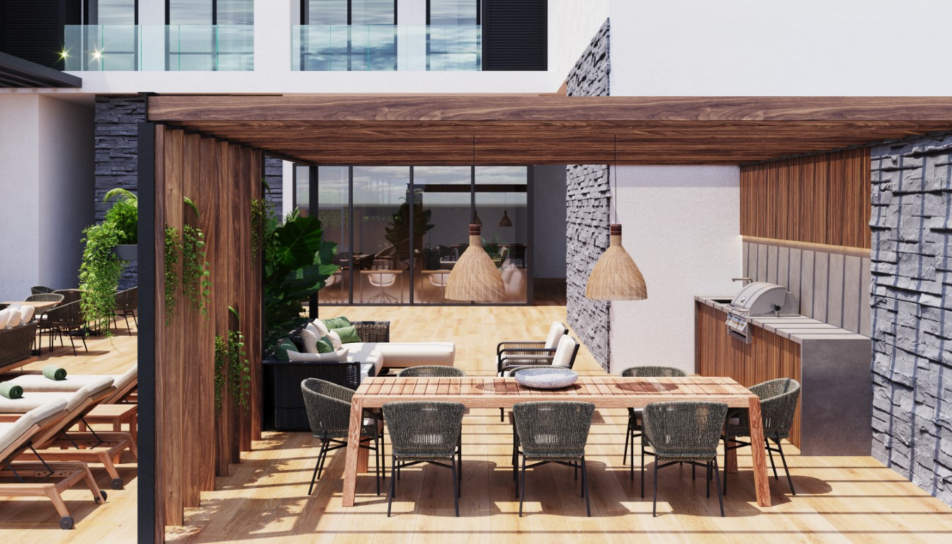 Comfortable three-bedroom condo in Temozón