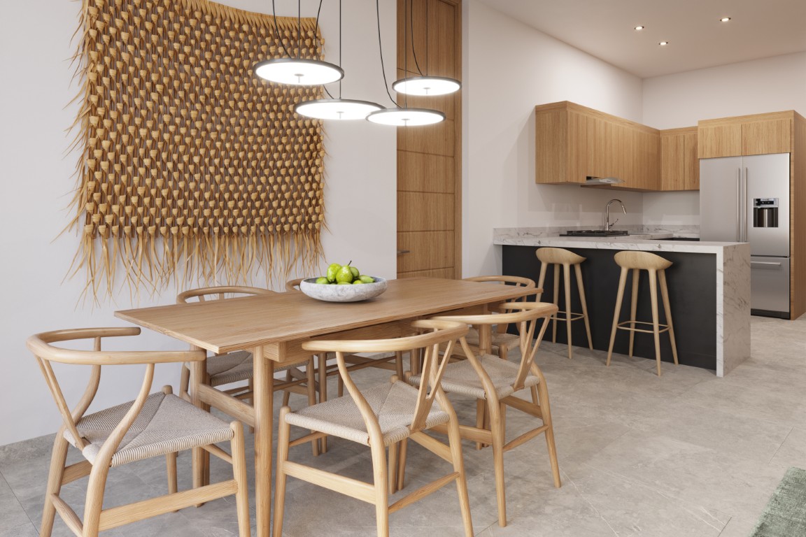 Comfortable three-bedroom condo in Temozón