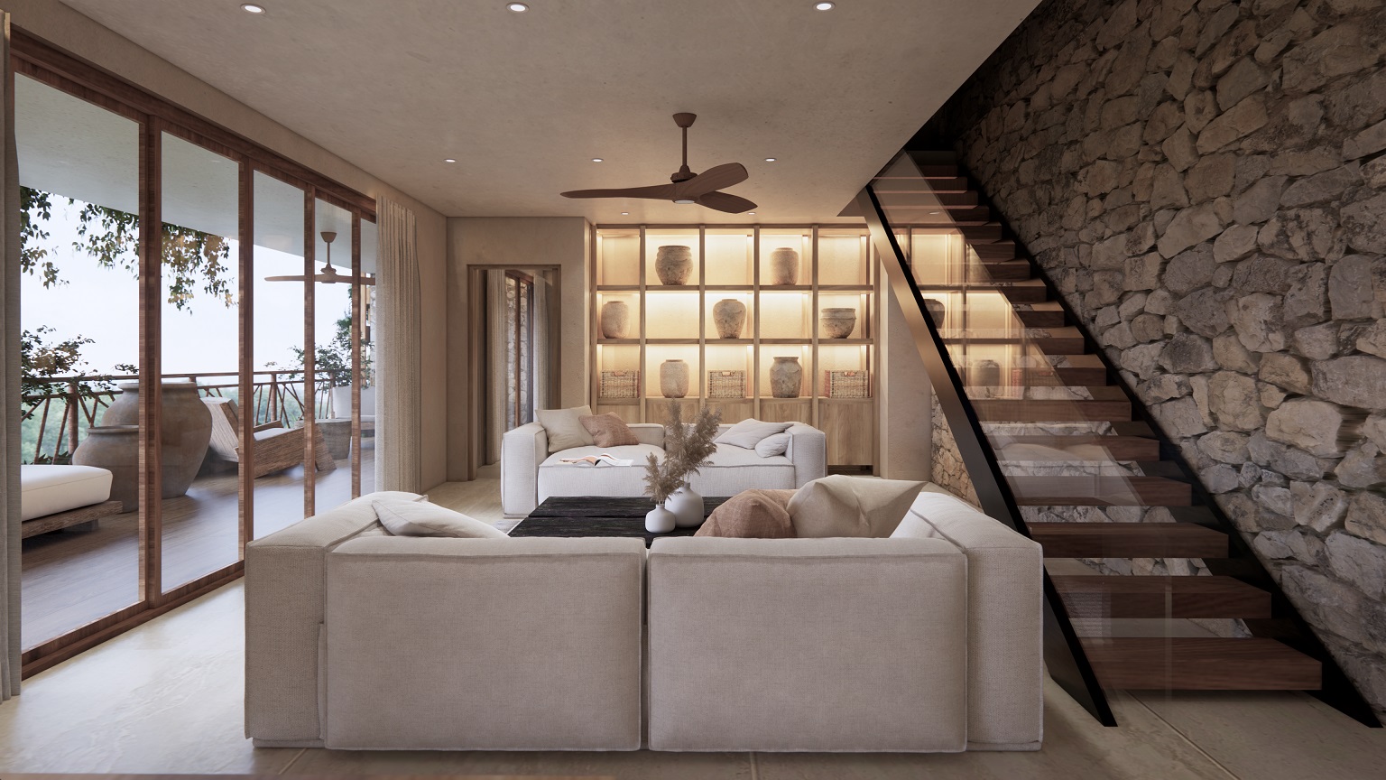 1 bedroom penthouse in Tulum downtown.